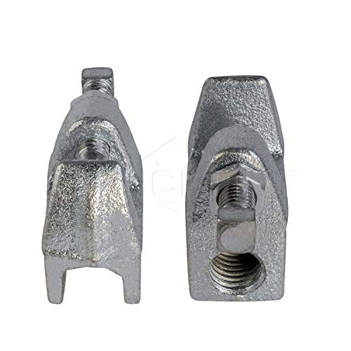 Highcraft DMCT-HF38-10 Junior Beam Clamp- Wall Ceiling Mount Vertical Piping Support- Clamp for Copper, Steel, PVC Tubing, 3/8 in., Electro Galvanized Steel (10 Pack) - Image 5
