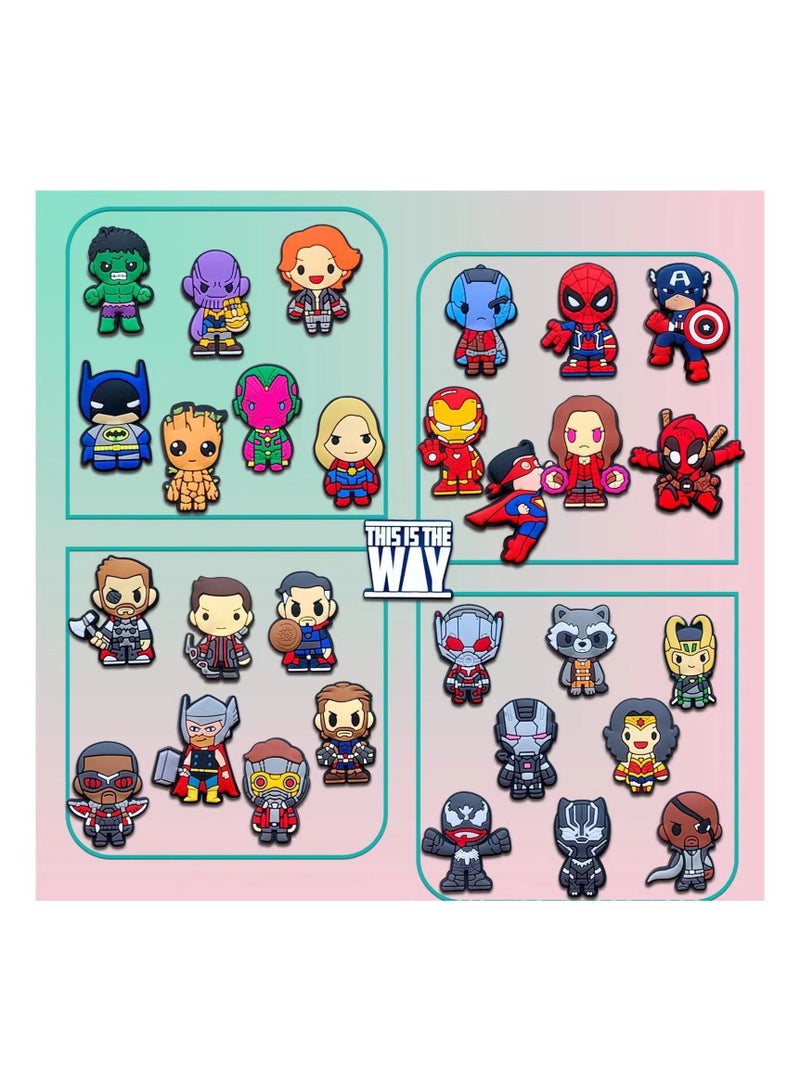 KASTWAVE Shoe Decoration Charms 58PPcs Assorted Different Shoe Charm for Crocs Charm for Hole Hole Shoe Buckle Party Favors ​Mini Charm Bracelet Wristband Decoration for Men Women Kid - Image 3