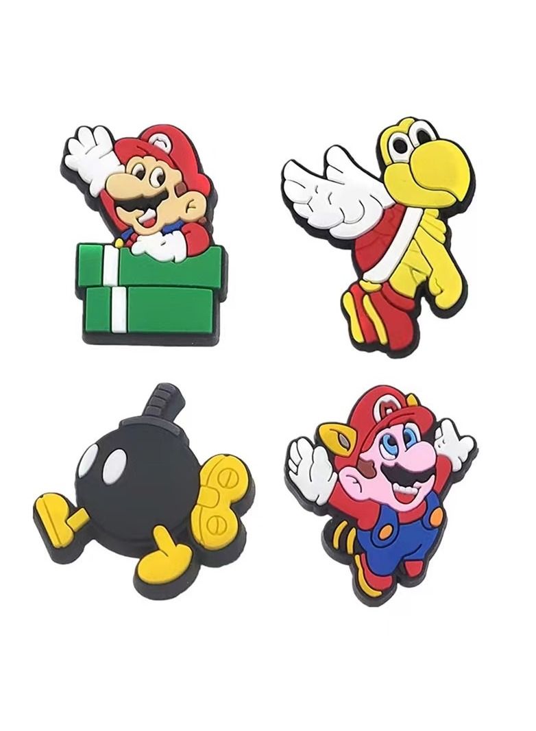 KASTWAVE Shoe Decoration Charms 58PPcs Assorted Different Shoe Charm for Crocs Charm for Hole Hole Shoe Buckle Party Favors ​Mini Charm Bracelet Wristband Decoration for Men Women Kid - Image 4