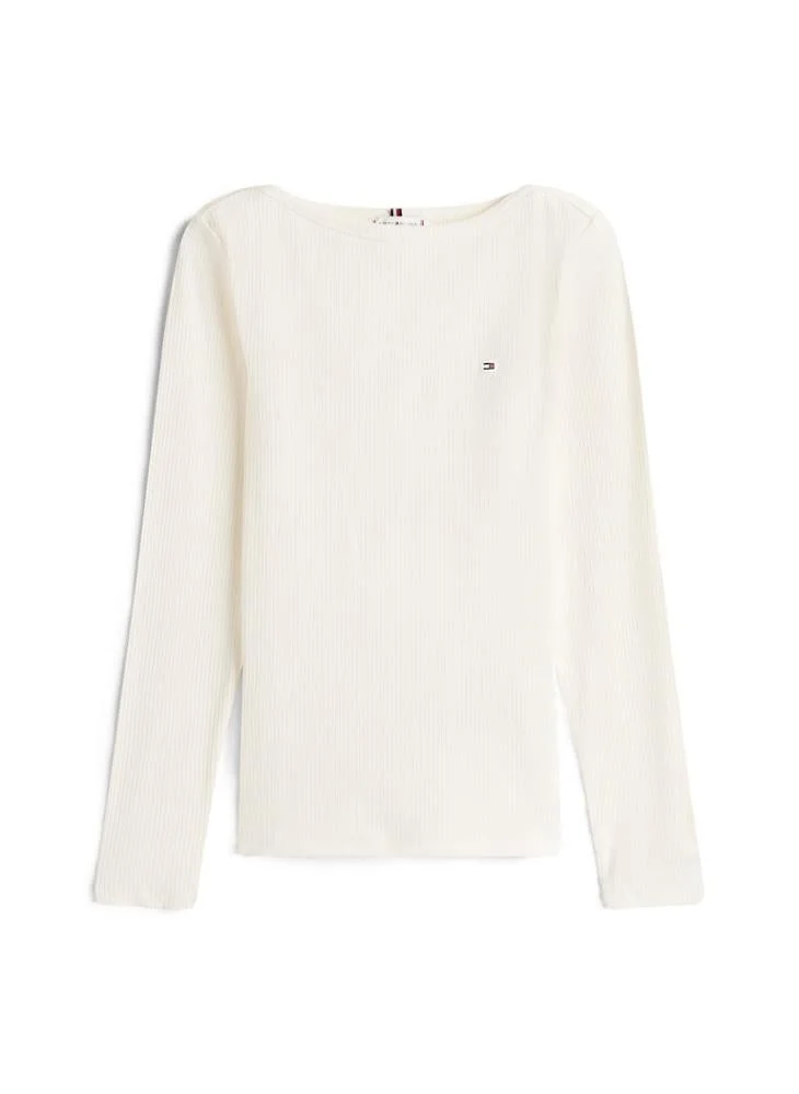 TOMMY HILFIGER Logo Boat Neck T-Shirt