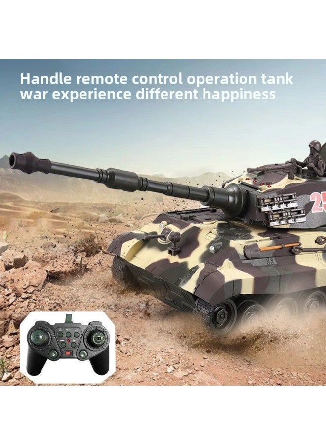 2.4g Super Large Battle Remote Control Tank Model Charging Off-road Crawler Remote Control Toy Launcher Boy-Color:Russian IS-2-desert-Specifications:Standard - Image 4