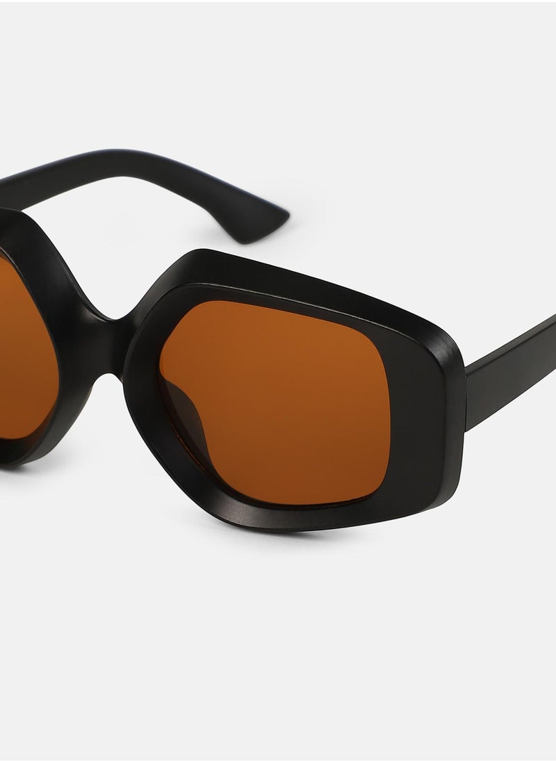 Haute Sauce - Polarized Full Rim Rectangle Sunglasses For Women - Image 1