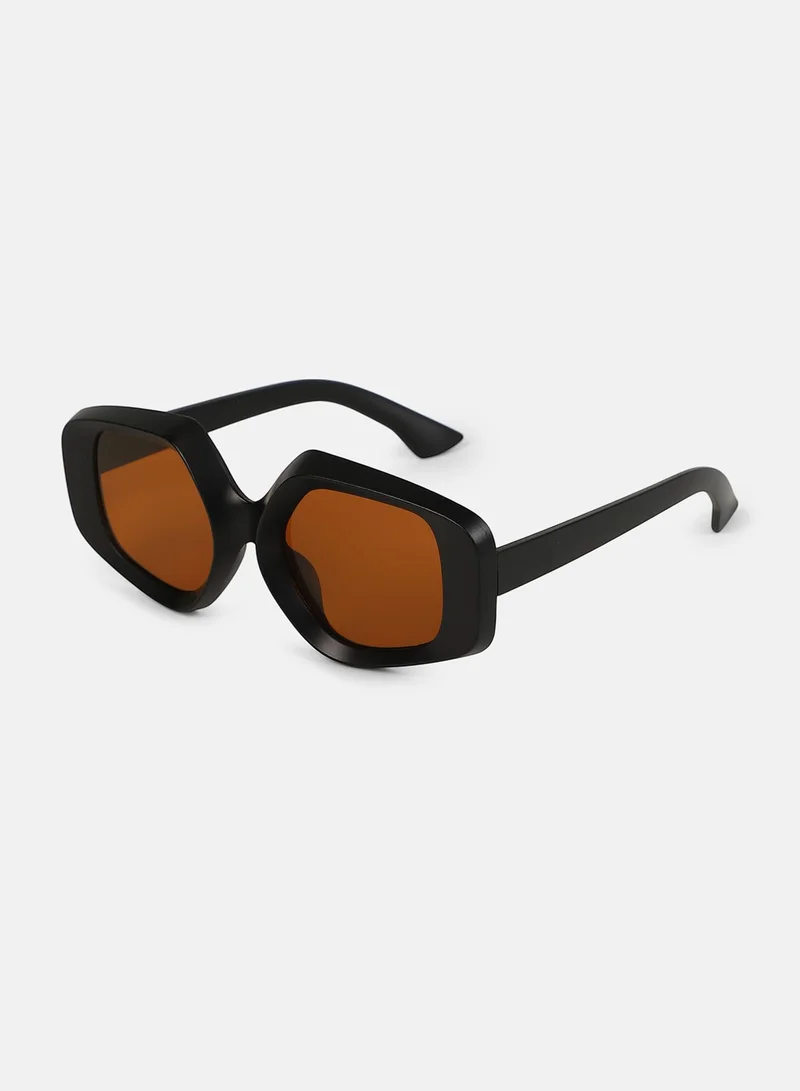 Haute Sauce Polarized Full Rim Rectangle Sunglasses For Women