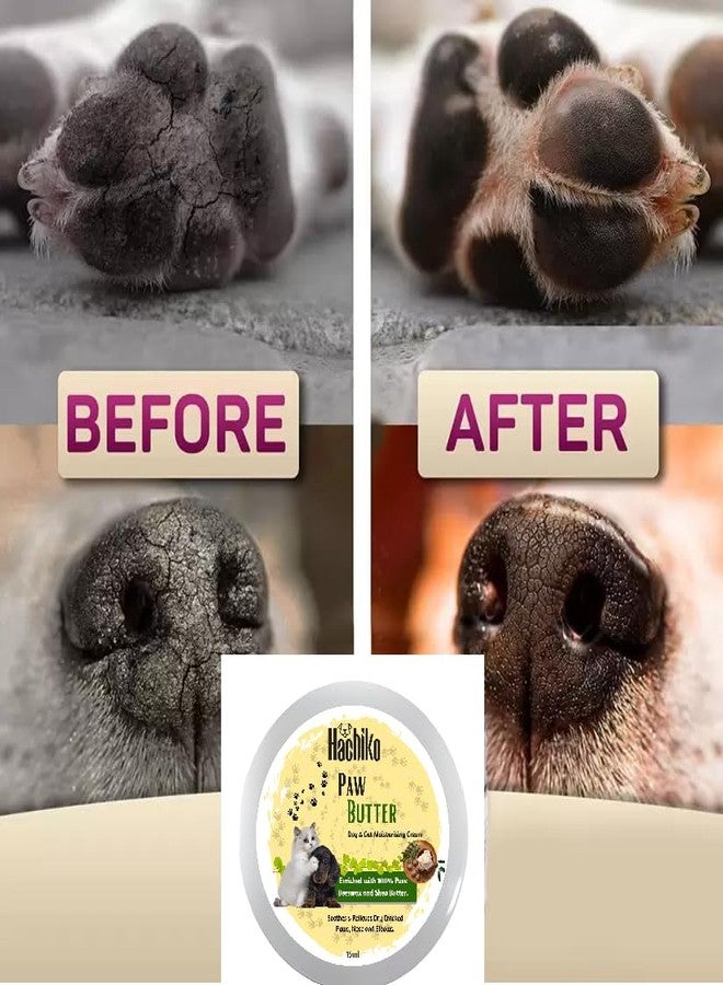 Hachiko Dog 5IN1 Shampoo (250ml)+Paw Butter Moisturizing & Soft Cream(15ml) | Paw Butter Effective to Repair, Soften, Dry, Cracked, Paws & Elbows | Dog Shampoo (265 ml) - Image 2