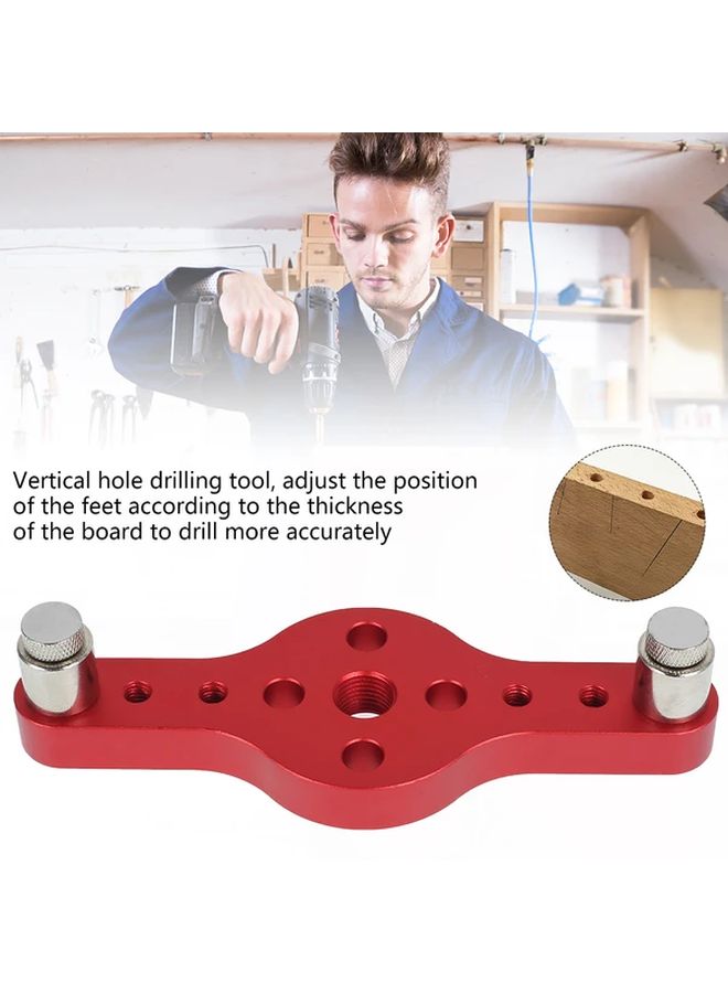 Professional 2 In 1 Center Punch Locator High Precision Self Center Dowel Jig For 6 8 10mm Hole Drilling Guide Kit Woodworking Tool Aluminum Alloy Adjustable Hole Locator Style 1 - Image 1