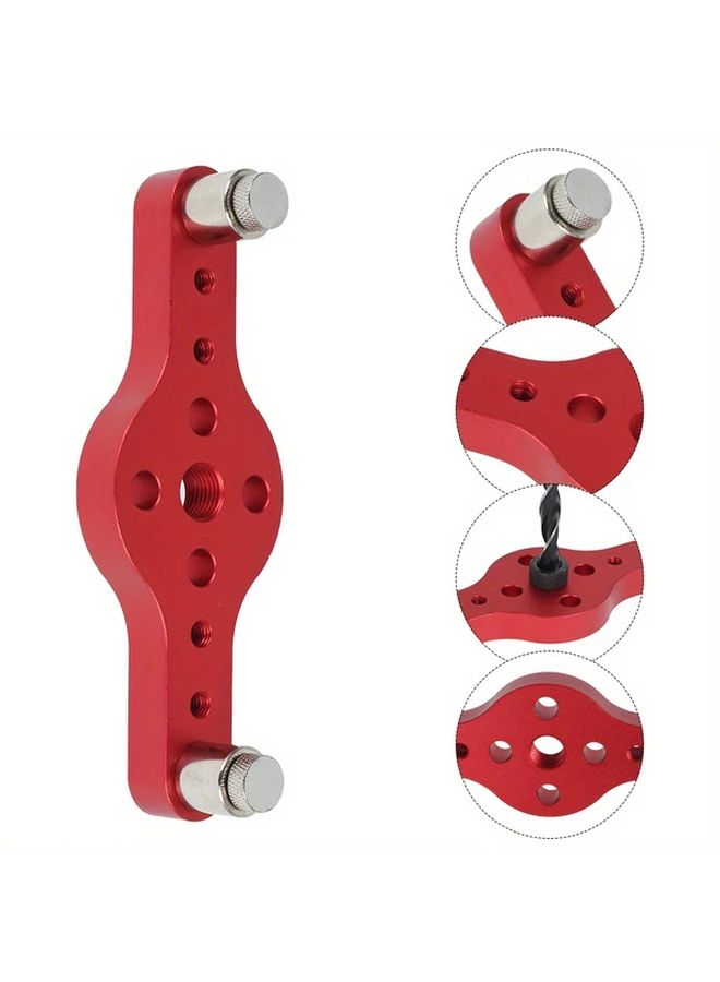 Professional 2 In 1 Center Punch Locator High Precision Self Center Dowel Jig For 6 8 10mm Hole Drilling Guide Kit Woodworking Tool Aluminum Alloy Adjustable Hole Locator Style 1 - Image 4