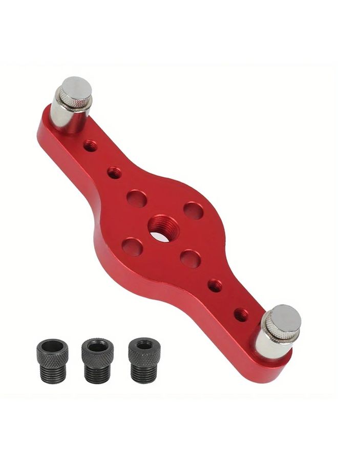 Professional 2 In 1 Center Punch Locator High Precision Self Center Dowel Jig For 6 8 10mm Hole Drilling Guide Kit Woodworking Tool Aluminum Alloy Adjustable Hole Locator Style 1 - Image 2