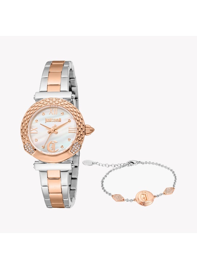 JUST CAVALLI JC1L332M0085 VIBRANT FLAIR - ELEGANT WOMEN'S TIMEPIECE WITH TWO-TONE STYLE - Image 3