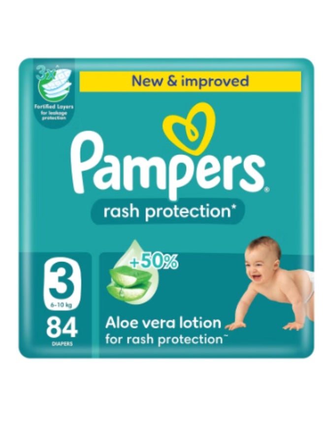 Aloe Vera Taped Diapers Size 3 Giant Pack 84 Count