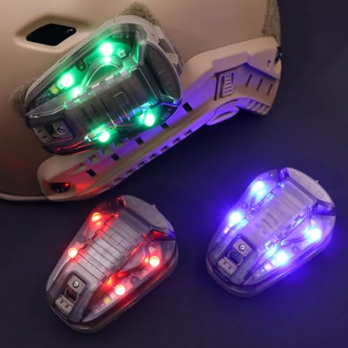 Jmtac Tactical IR Strobe Helmet Light Military Identification Lights with Visible LED + White Strobe Survival Signal (Tan-Green) - Image 3