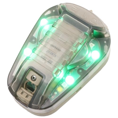 Jmtac Tactical IR Strobe Helmet Light Military Identification Lights with Visible LED + White Strobe Survival Signal (Tan-Green) - Image 1