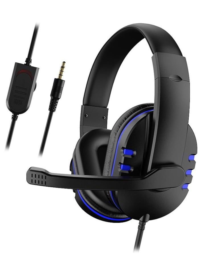 Gaming Headphone Surround Sound Capable Lightweight Frame Bendable Cardioid Microphone For PC And PS4  - Image 1