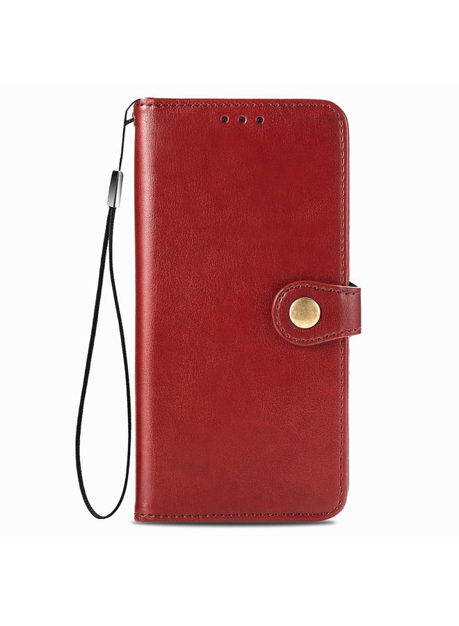 S-TOP Case For OPPO Reno 2F/Reno 2Z Retro Solid Color Leather Buckle Phone Case with Lanyard & Photo Frame & Card Slot & Wallet & Stand Function - Image 4