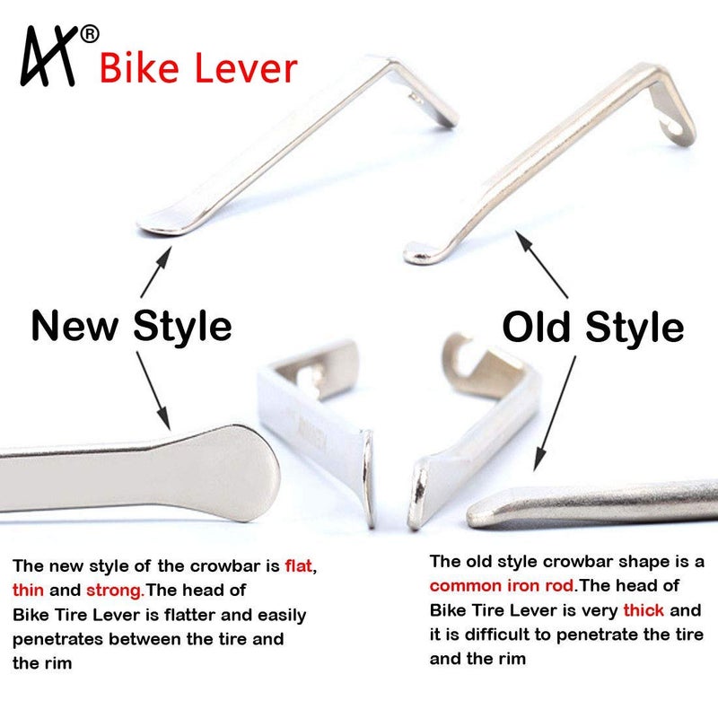 Tragoods Premium Bicycle Tire Lever Tyre Spoon Iron Changing Tool, Bike Tire Levers Premium Stainless Steel Levers to Repair Bike Tube, Best Tire Changing Tool, Set of 3 - Image 3