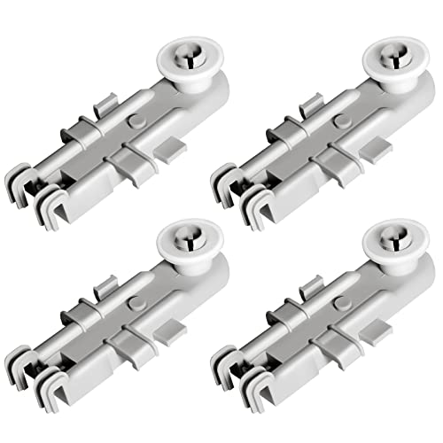 Techecook 8268743 WP8268655 Dishwasher Upper Rack Wheel Replacement Part by Techecook - Fit for Whirlpool KitchenAid Kenmore Dishwashers Top Rack Parts - Replaces WP8268743 AP6012252 WP8268655(Pack of 4) - Image 1