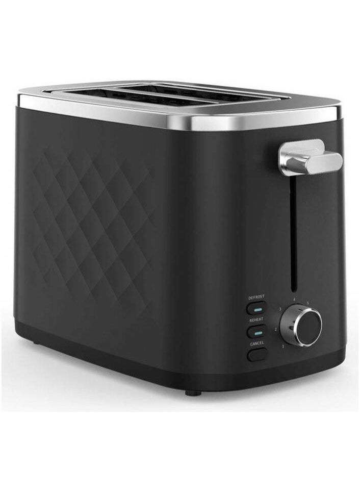 Hisense HTA2SBKS1 2-Slice Toaster 800W, 220-240V, Adjustable Browning Control, Defrost & Reheat Functions, Removable Crumb Tray, Anti-Jam, Black | HTA2SBKS1 800 W HTA2SBKS1 - Image 1