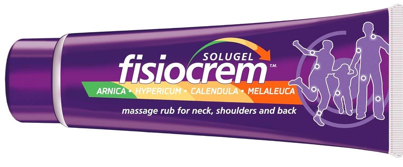 Fisiocrem Solugel  Massage rub for Neck Shoulders and Back with Arnica  60 ml - Image 1