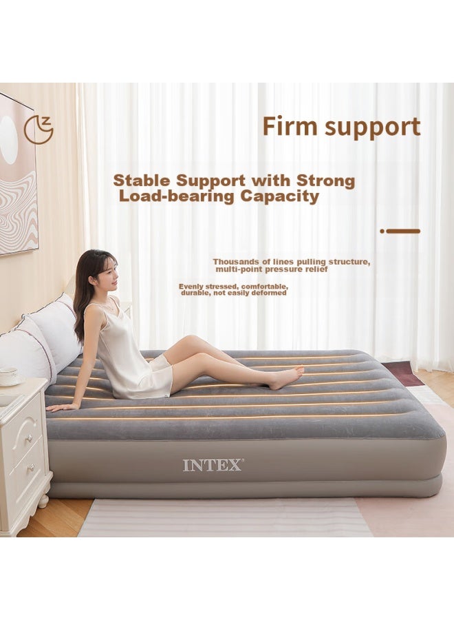 Intex Built-in Electric Pump Usb Port Inflatable Single-person Air Mattress For Home Use, Portable Automatic Inflation 64112 With 1 Pillow - Image 4