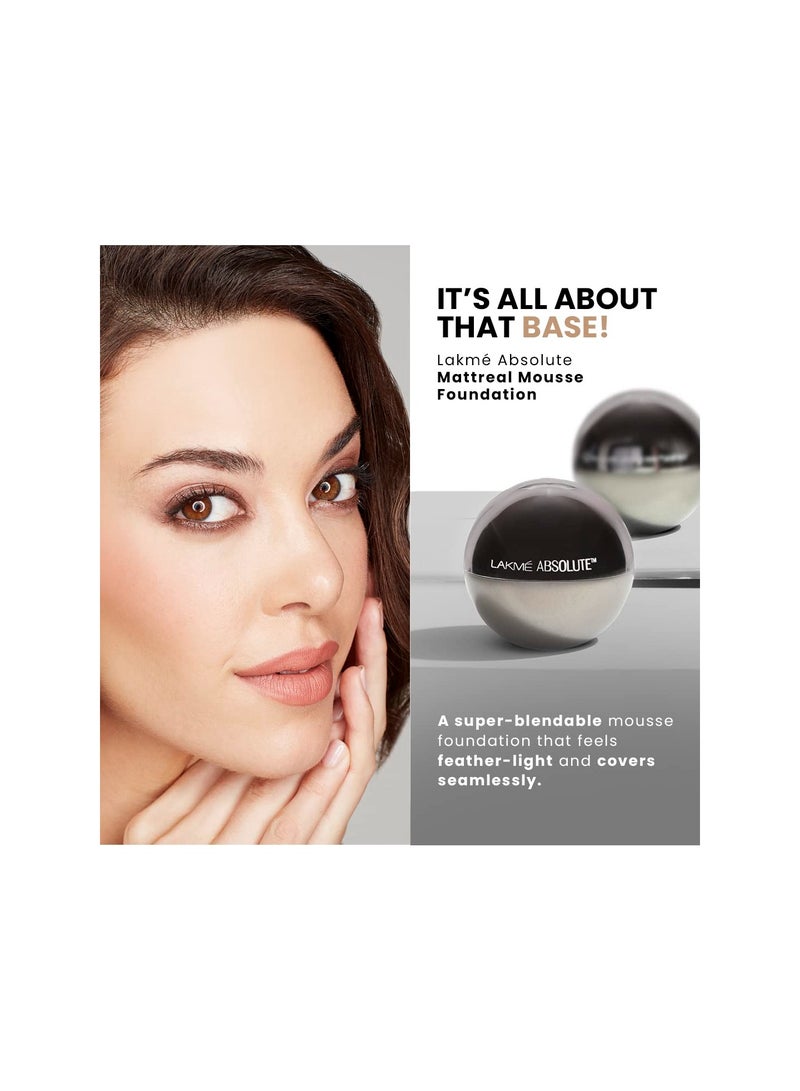 لاكمي كريم أساس لاكمي أبسلوت سكين ناتشورال موس جولدن لايت بعامل حماية من الشمس (SPF) ذو لمسة نهائية طبيعية غير لامعة - Image 4