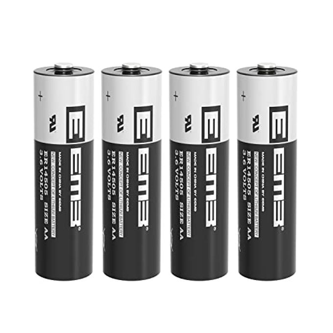 EEMB 4Pack Er14505 Aa 3.6V Lithium Battery Li-Socl Non-Rechargeable Battery Sb-Aa11 Ls14500 Tl-5903 Sl-360 S7-400 Er14500 For Sensor Water Electricity Meter Gas Plc Facility Equipment Spare Battery - Image 1