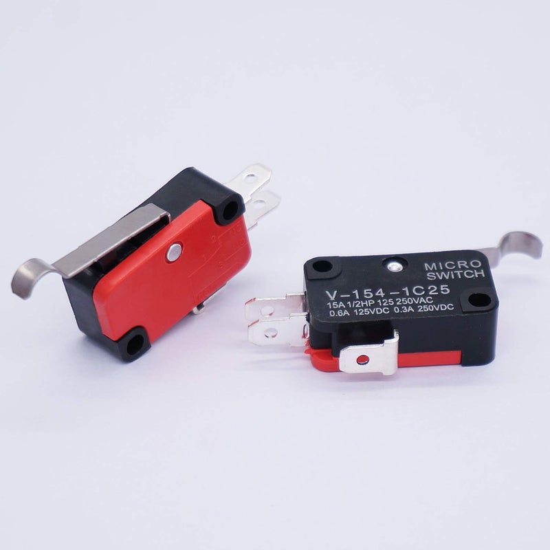 Twidec /6Pcs Micro Limit Switch Long Hinge Bending Lever Arm SPDT Snap Action Switch for Arduino V-154-1C25 - Image 4