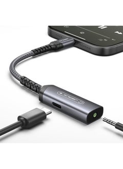 JSAUX USB C to 3.5mm Headphone and Charger Adapter, 2-in-1 AUX Mic Jack with PD 60W Fast Charging,Compatible for Earphones iPhone 16 Pro/16 Pro Max/16/16 Plus/15 Pro Max,Samsung S24/S24+/S23,iPad Pro  - Image 1