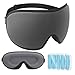 LYSIAN Cooling Sleep Eye Mask Men Women 3D Night Blindfold Sleep Mask with Earplugs Soft PressureFree Shade Cover for Travel Yoga SilverGrey - Image 1