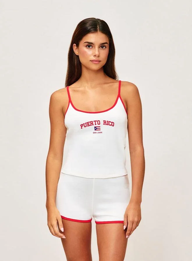 Undiz Thin strap jersey tank top 'Puerto Rico'
