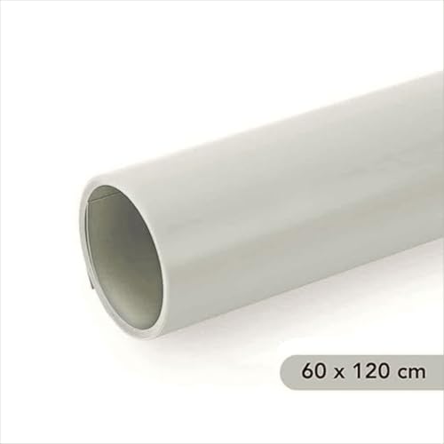 SMILEDRIVE® Photography Background Sheets - Backdrop Sheets 60 x 120 cm Waterproof Wrinklefree PVC Material (Grey) - Image 2
