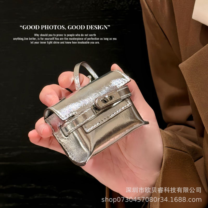 Mini Kelly Bluetooth Headset Bag Fashion Creative Dumpling Bag Pendant Car Rear Mirror Hanging - Image 2
