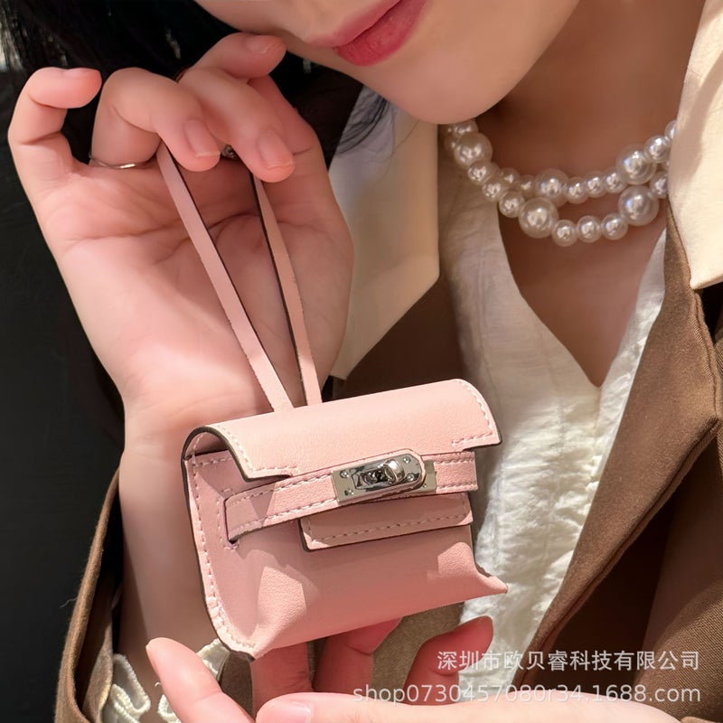Mini Kelly Bluetooth Headset Bag Fashion Creative Dumpling Bag Pendant Car Rear Mirror Hanging - Image 4