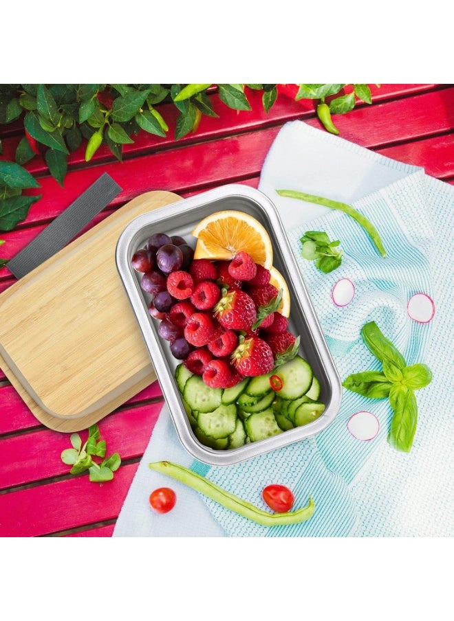 Generic Stainless Steel Lunch Box - 450ML/15oz Easy Open Bento Box, Dishwasher Safe Bento Lunch Box, Lunch Container with Silicone Ring for Snacks, Fruit  - Image 4