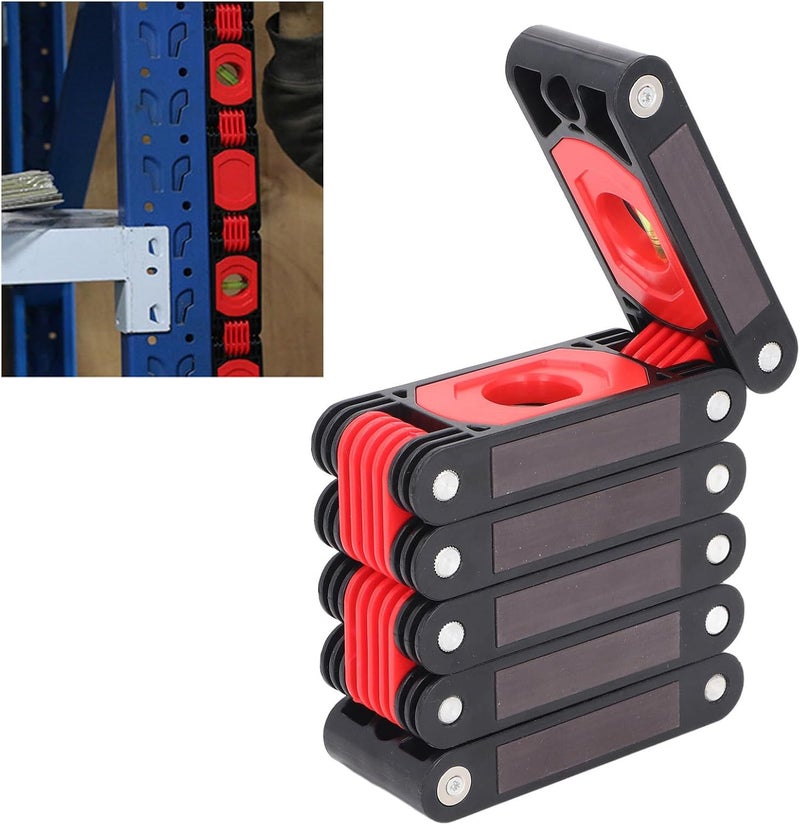 Folding Level 72cm Multi Angle Measuring Tool, 6 Sections Foldable, Magnetic Aluminum Ruler - Precise Measurement, Space Saving Design, Ideal for Woodworking and Construction - Image 5