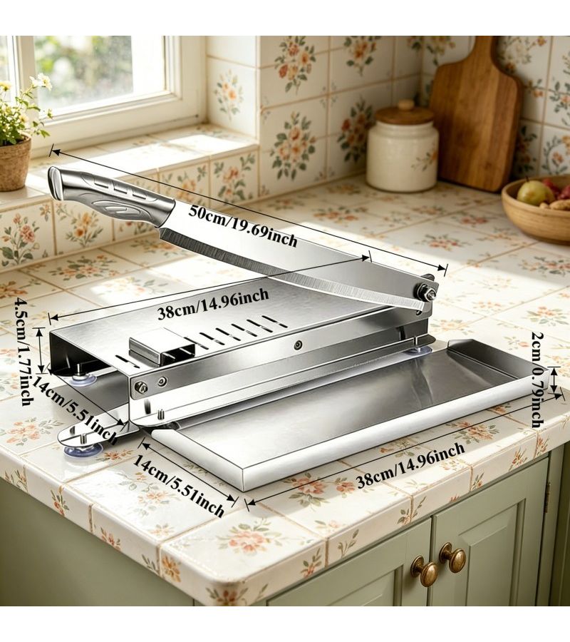 Sturdy Multi-Functional Large Slicing Cleaver For Precise Cutting Of Herbs And Thin Meat - Image 3