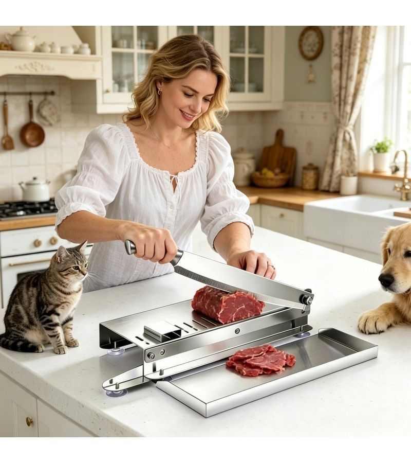 Sturdy Multi-Functional Large Slicing Cleaver For Precise Cutting Of Herbs And Thin Meat - Image 1