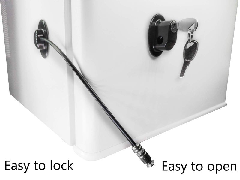 REZIPO Refrigerator Door Lock, File Drawer Lock, Freezer Door Lock and Child Safety Cabinet Lock by REZIPO Black (6) - Image 3