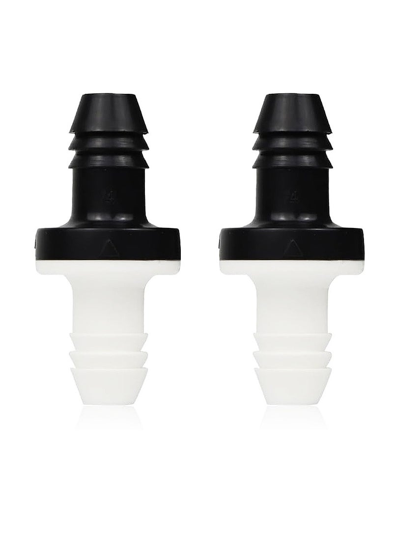 Yakumuz 3/8" 10mm Inline vacuum Barbed Check Valve, Yakumuz 2pcs ABS One Way Water Non-Return Breather Check Valve for Fuel Gas Liquid Air - Image 1