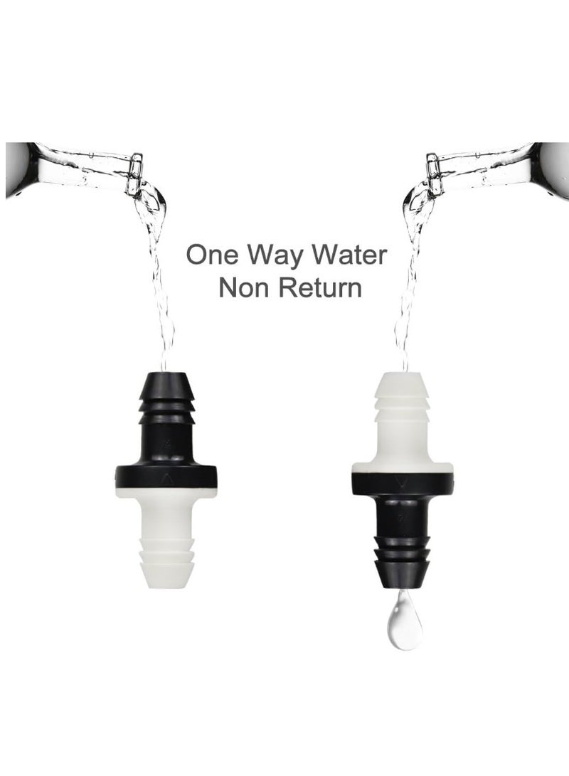 Yakumuz 3/8" 10mm Inline vacuum Barbed Check Valve, Yakumuz 2pcs ABS One Way Water Non-Return Breather Check Valve for Fuel Gas Liquid Air - Image 3