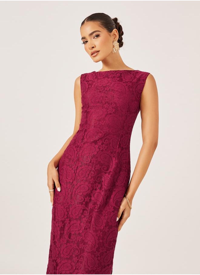 Styli Lace Sleeveless Dress  - Image 3