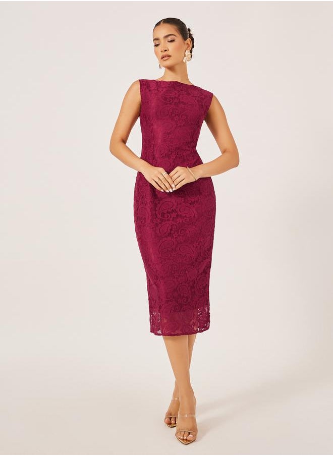 Styli Lace Sleeveless Dress  - Image 2