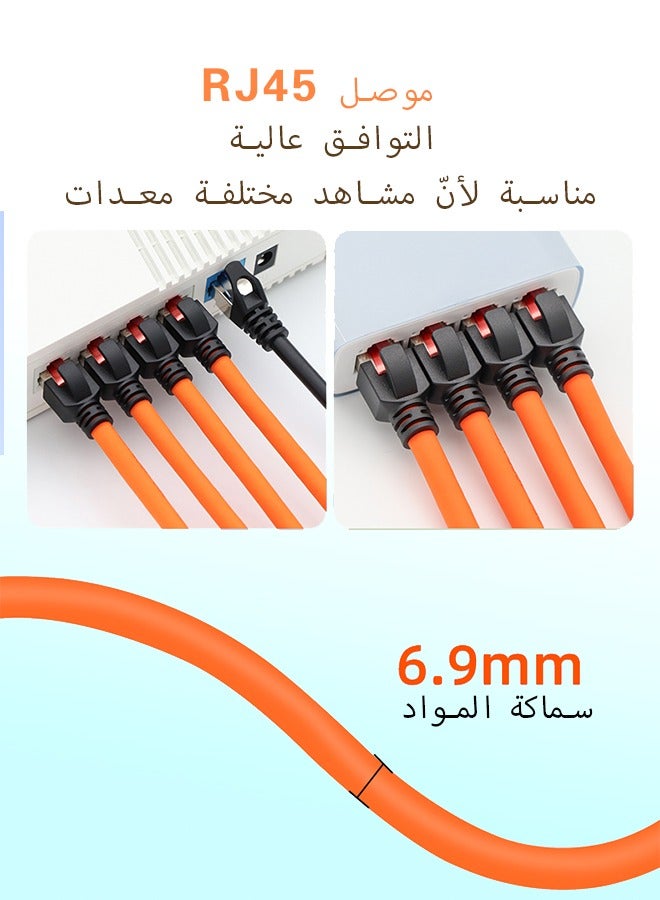 CAT8 Ethernet Cable 65 Feet High Speed 40 Gbps 2000 MHz Gold Plated RJ45 Connector - Image 3