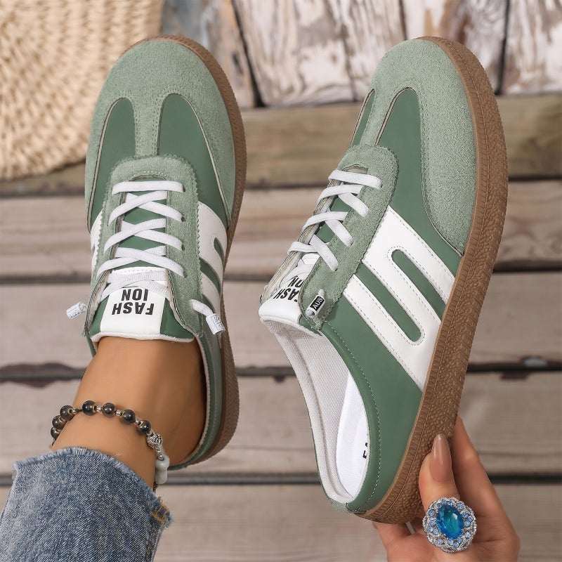 Women's Retro Mule Shoes Slip-on Breathable Casual Flat - Image 2