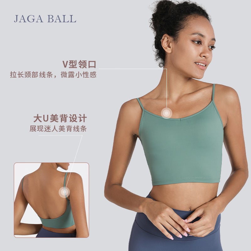 Ningbo Anjiu Women's Sports Bra – U-Back Camisole for Yoga and Fitness - Image 3