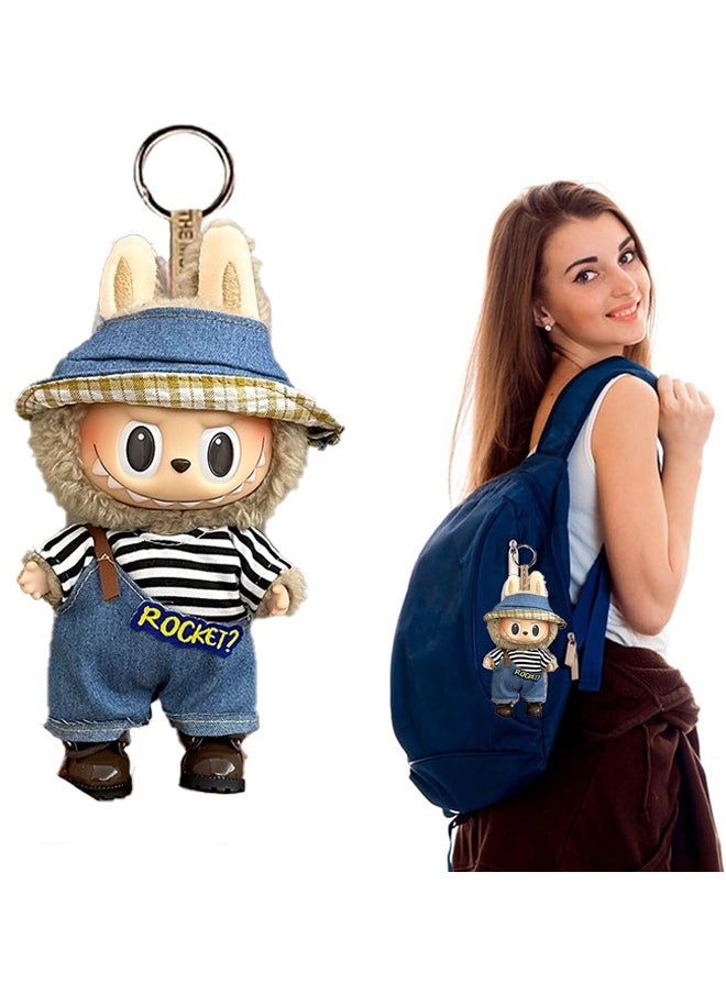 POP Pop Mart Labubu The Monsters Tasty Macarons Toffee Vinyl Plush Pendant + Doll Clothes  - Image 2