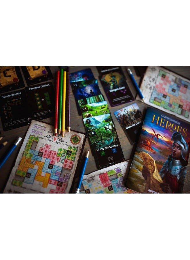 Thunderworks Games Cartographers: Heroes - Board Game for 4 Players, Ages 12+ - Image 3
