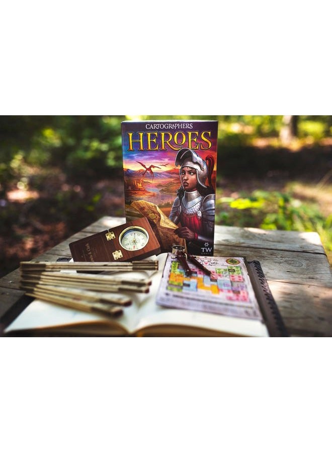 Thunderworks Games Cartographers: Heroes - Board Game for 4 Players, Ages 12+ - Image 4