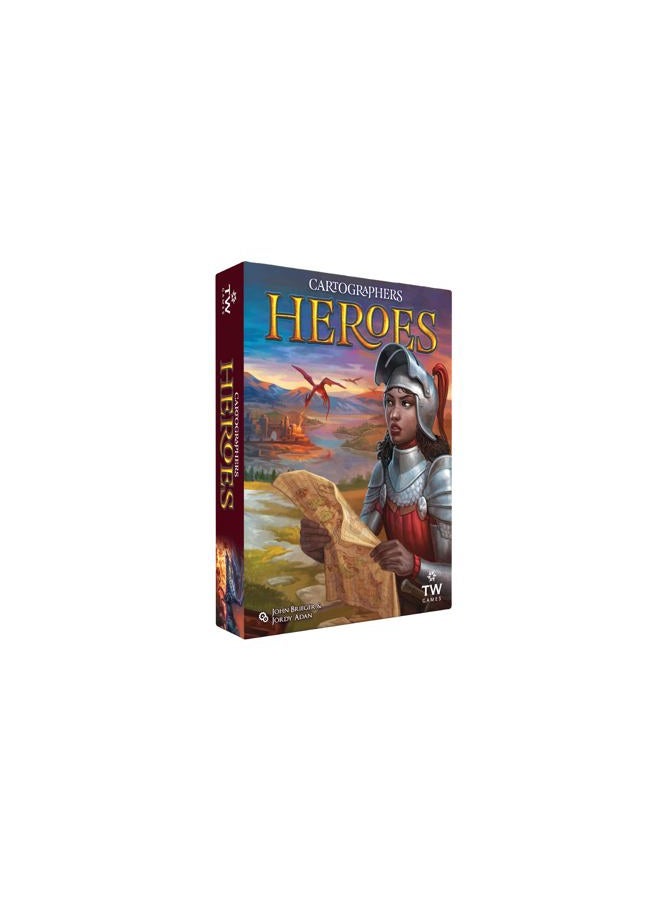 Thunderworks Games Cartographers: Heroes - Board Game for 4 Players, Ages 12+ - Image 1