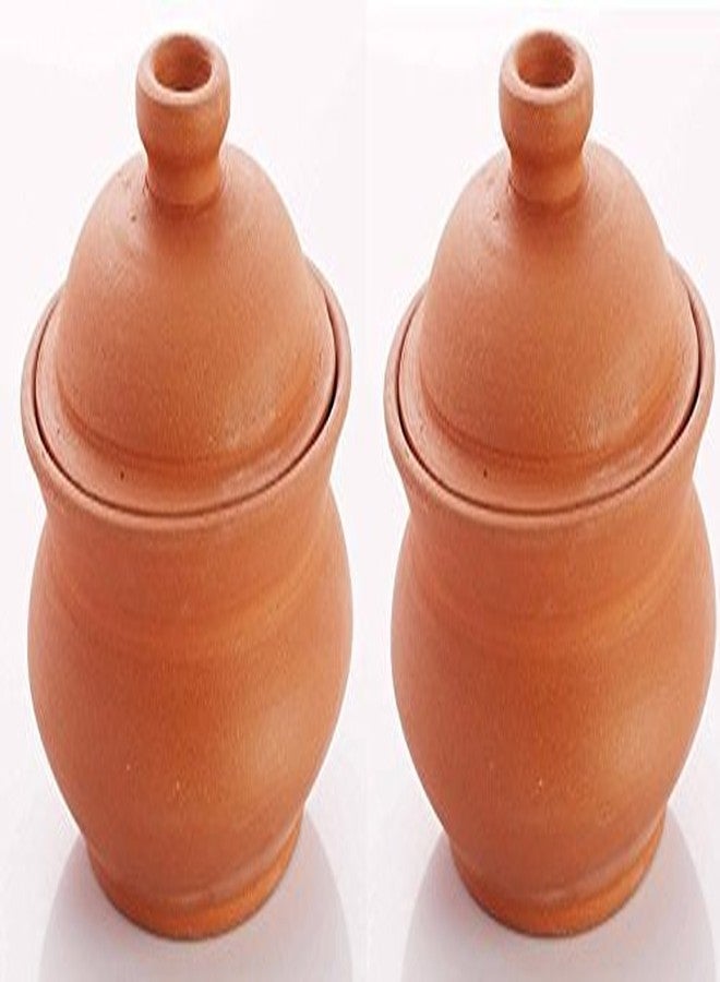 SHRIYAM CRAFT Terracotta Clay Curd Pot (350ml, Brown) - Set of 2 - Image 1