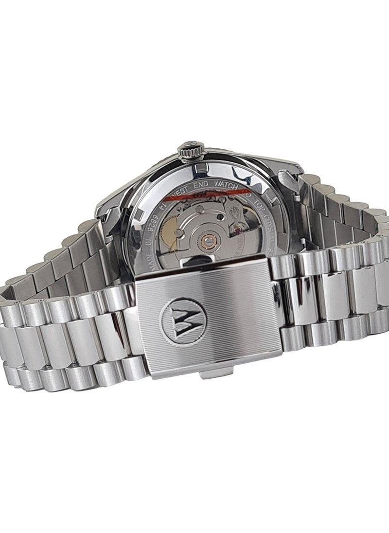 West End Watch Co West End Watch Co Blue Dial Automatic Stainless Steel Analog Watch For Men 6828_10_3226R 37 mm  - Image 3