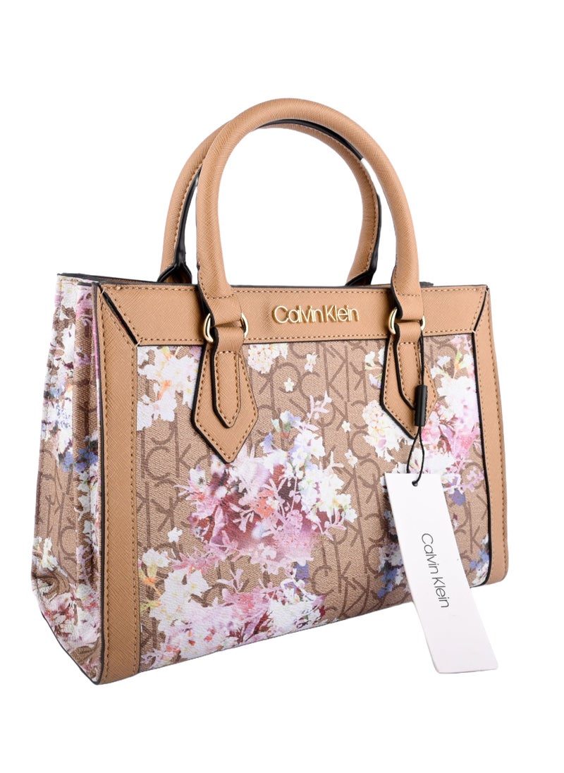 CALVIN KLEIN JEANS PLUS - Calvin Klein Floral Satchel Bag For Women - Image 1